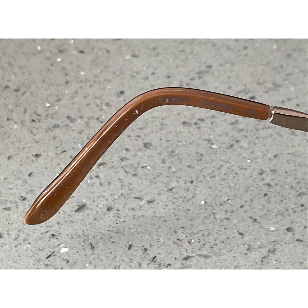 Indie GRETA COGNAC SHINY BROWN EYEGLASSES GLASSES METAL FRAMES ONLY 51-18-140
